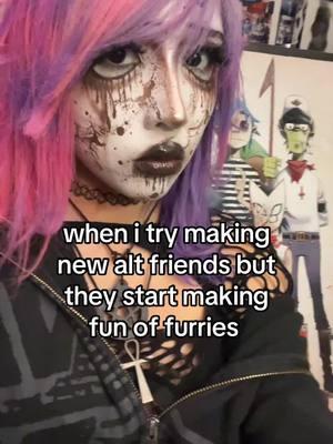 don’t make fun of weirdos while looking like a weirdo!! i love furries personally #alt #nohate #alllove #peace #safespace #furries #alternative 