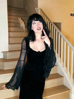 Falling to fast 😓 #goth #gothgirl #blackdress #fangs 