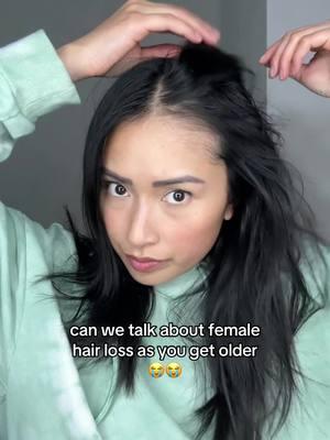 umm so what are the pros of getting older? Bc this ain’t it #hairthinning #womenhairloss #hairloss #balding #femalebalding #haircare #millennial 