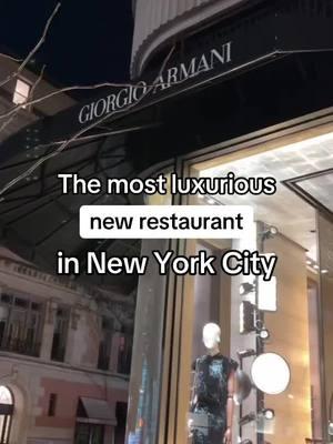 2025 is the year of the designer restaurants #fyp #armani #madisonavenue #uppereastside #nycrestaurants #nycdatenight #nycbirthday #manhattanfood #nycdesserts #nycvalentinesday 