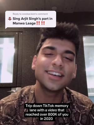 This one brought me to so many of you, thanks for sticking around 🫂 #singing #tiktok #viral #manwalaage #bollywood #brown #arijitsingh #rushil