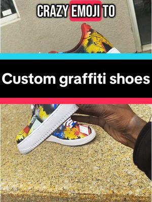 Custom shoes to match the pants 👖 🤯#custom #customshoes #isthatace #isthatacecustoms #isthatacecustom #beforeandafter #before #after #customairforceones #waitforit #customoutfit #match #puttogather #graffitishoes #matchingshoeswithpants #thankyou #griffi #graffiti 