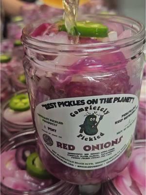 Pickled red onions are a whole new level!! All natural and no added sugar! #pickles #smallbusinesscheck #FoodTok #tiktokersoffoodnetwork #SmallBusiness #healthyrecipes 