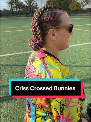 Crossed up and glowing! 🌟 Pink, black, and tinsel Dutch braids into low space buns—when the style speaks louder than words. 💕 #BoldAndBraided #TinselBraids #DutchBraids #GabbyStyles #Gabby101 #BraidedBeauty #dutchbraid #braids #braid #braidstyles #pinkbraids #omg #softballhairstyles #softballbraids #fyp #fypシ 