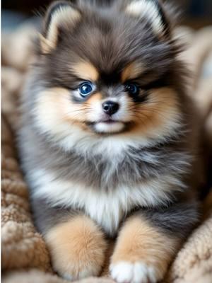 Adorable Pomeranian being cute..  Would you adopt me? #pomeranianlove #fluffydogs #dogsoftiktok #dogfyp #tinypomeranian 