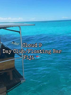 Floating bar/ day club Cloud 9 in 🇫🇯 must do when u travel here, they provide a voucher for 2 free drinks + more🥂🏝️ #fiji #cloud9 #floatingbar #cloud9fiji #beachclub #fijian #fijitiktok #travel #traveltiktok #travellife #travelbucketlist #vacationmode #vacations #bluewater #islandvibes #beachclub #dayclub #floating #louisvuittonlover #prada #lv #LifeIsGood 