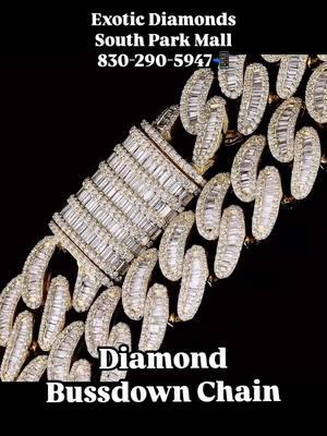 💎 Turn heads with this custom iced-out bustdown Miami Cuban link chain, featuring dazzling baguette diamonds and a fully iced diamond lock! 🔥 A masterpiece of luxury and craftsmanship, designed to make you stand out. Visit Exotic Diamonds inside South Park Mall or call us at 📲 830-290-5947 to create your own iconic look today! #ExoticDiamonds #MiamiCubanLink #IcedOutJewelry #BustdownChain #BaguetteDiamonds #DiamondLock #CustomJewelry #LuxuryJewelry #DripSeason #ShineBright #StatementJewelry #SouthParkMall #JewelryGoals #ExclusiveDesign #BlingBling #JewelryLovers #LuxuryLifestyle #CustomDrip #DiamondsOnDiamonds #JewelryFlex #ExoticStyle #JewelryAddict #JewelryFashion #LuxuryForLess #jewelryshopping 