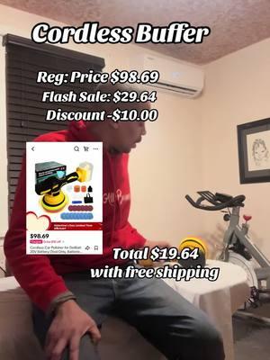 cordless buffer only $19.64 after $10.00 discount #musthave #buffers #polisher #tool #detailer #fyp #TikTokShop #DIY #mechanic 