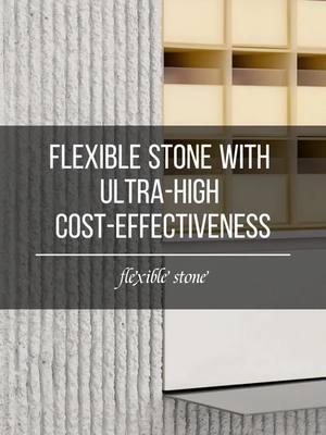 Flexible stone with ultra high cost-effectiveness #flexiblestone #designer #decoration #newmaterials 