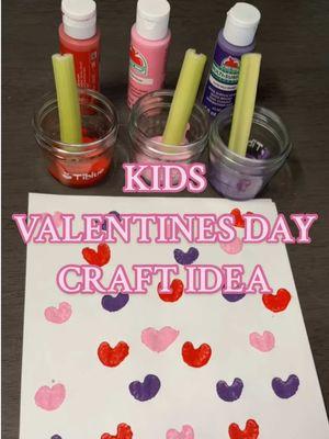 Craft idea # 3! Check out the playlist on my page for the other ideas & upcoming ones! #ValentinesDay #valentinesdaycraft #kidsoftiktok #toddlers #toddlersoftiktok #craftsforkids #valentinesdayactivities #kidactivities #activitiesforkids 