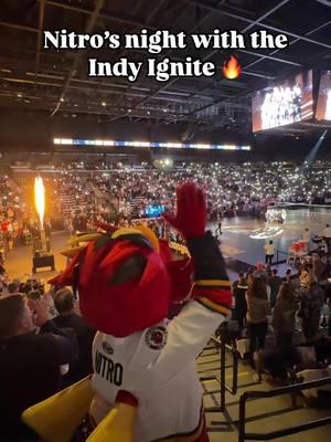 Welcoming our newest friends @Indy Ignite Pro Volleyball 🔥 #indyfuel #hockeytok #mascot #provolleyball #provolleyballfederation #volleyball 