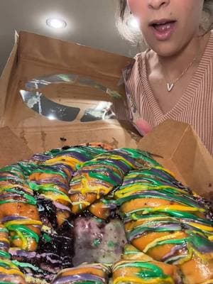 Thank you @HalTheCajunLadyAccent #kingcake #kingcakeseason #blueberrykingcake 