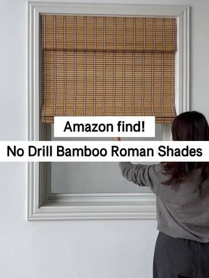 🎋 No Drill Cordless Bamboo Roman Shades - A stylish and natural addition to your home! 🏠 These beautiful shades provide excellent light control and privacy while enhancing your decor with their warm, natural texture. No-drill quick installation without punching holes is suitable for renters and homeowners, leaves no stains and protects walls. Designed for easy operation without cords, they offer a clean, streamlined look that’s safe for children and pets. Elevate your space effortlessly. Click the link in bio🔗 to learn more. #bambooromanshades #CordlessShades #lightcontrol #homedecor #interiordesign #homestyling #nodrill #NoDrillBlinds #HomeUpgrade #naturaldecor #homediy #homedecor #windowtreatments #amazonhomefinds #apartmentdiy  #bedroomdesign #blinds 