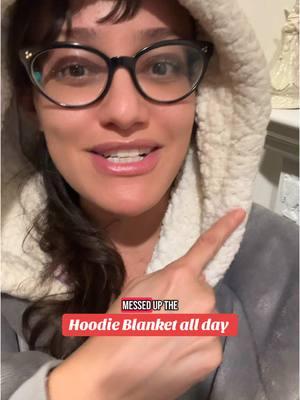 Just go ahead and bury me in it now. 🤷🏽‍♀️ #hoodieblanket #blankethoodie #snuggie 