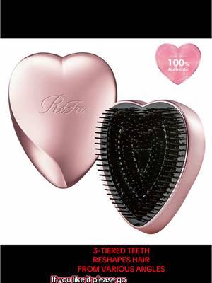 #refaheartbrush #hairbrush #allhairtypes #haircare #heartshaped #travelfriendly #TikTokShop #fyp 