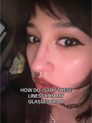 this happens literally everytike i wear my glasses i feel like i'm gonna have dents in my nose eventually 😭 #makeup #glasses #glassesproblems #piercings #xyzbca 