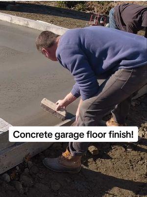 Concrete garage floor finish ✅ #everythingaboutconcrete #mikedayconcrete #mikedayconcreteyoutube #theconcreteunderground #fyp #viral #viralvideos #concretegaragefloor 