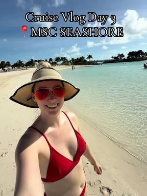 Cruise Vlog day 3 on @MSC Cruises US Seashore! It’s always a great time on MSC. I wish I was back on the ship now ❤️🌊☀️ #cruise #cruisevlog #cruiseship #msc #msccruises #mscseashore #oceancay #mscoceancay #oceancaymarinereserve #cruisefood #cruisedrinks #cruisedrinkpackage #mscfood #mscdrinkpackage #groupcruise #bahamascruise #yourstrulychelsea #chelseacruises 