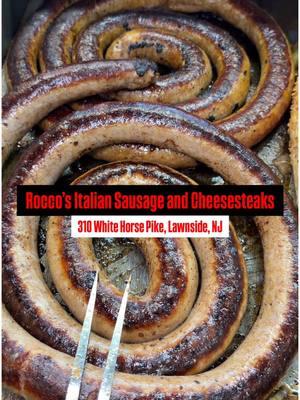 @Roccoslawnside is known for their sausages but they also have really tasty non sausage options like their Jerk Chicken Cheesesteak, home made sausage chill, and cheesesteak with eggs and all the fixins. I've been coming here for years. I used to work at Home Depot and loved when I got to go to the Lawnside location, this place has a special place in my heart/belly. #southjersey #southjerseyfoodie  #njfoodie #njfood #newjersey #jersey #sausage #cheesesteak #chickencheesesteak 