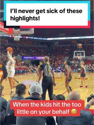 This game is so intense and IDK even why 🤣 #texastech #texastechwbb #iowastate #iowastatewbb #audicrooks #ncaawbb 