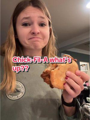 Chick-fil-A am I going crazy?? Or is this possible!? #chickfila #chickfilasandwhich #badchickfila @Chick-fil-A 