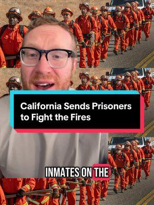 California used thousands of prisoners to fight wildfires. But this isn’t a new thing—California has relied on inmate fire crews since WWII. . The program is controversial. So I sat with a former inmate firefighter to hear about his experience. I also want to show you an interview from an inmate currently serving in the LA fires. . It’s a program that inmates generally say positive things about. But the pay is a major point of contention. . Let me know what you think about this! . . #lafires #palisadesfire #eatonfire #lafd #calfire #california #prison #criminaljustice #laborlaw #hassanpiker 