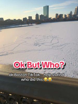 NEED TO KNOW… what’s this all about?! 😂😂 📍: Boston Esplanade bridge (or something like that, one of the bridges by the #esplanade) #boston #bostontok #tiktokhelp #whodidthis #esplanade 