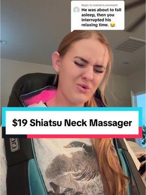 Replying to @mahalo Only $20 until they sell out!! #shiatsumassage #neckmassage #neckmassager #ttslevelup #giftguide #tiktokshopcreatorpicks 