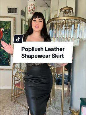 So flattering! @Popilush LLC  #partywithpopilush #leatherskirt #shapewear #ttslevelup#spotlightfinds #newyearnewaura #mademyyear #fashionlookbook #tiktokshopjumpstart #tiktokshopjumpstartsale #ttsdelightnow #giftguide 