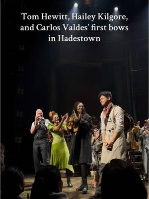 Their journey has officially begun! Please join us in welcoming Carlos Valdes, Hailey Kilgore and Tom Hewitt to Hadestown. #hadestown #broadway 