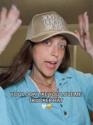 This trucker hat is too cute 🤩🤍 #truckerhat #truckerhats #truckerhatstyle #youlooklikeyouloveme #embroidered #embroideredtruckerhat #hat #hatsforwomen 