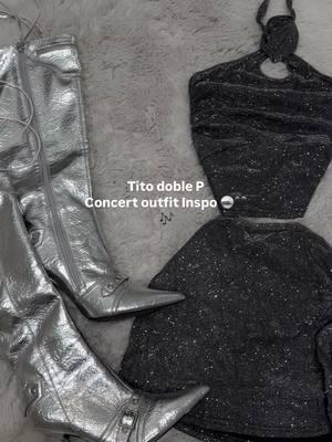 Para tu proximo Concierto 🪩🖤🎶 🪩sparkle set - 2 colors  www.lvboutiqueee.com  #doblep #concertoutfit #concertinspo #doublepconcert #titodoublepconcert🖤 