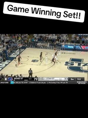 Utah State Game Winning Set!! #fyp #basketball #viral #voiceover #collegebasketball #utahstate 