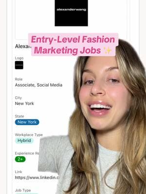 Fashion marketing jobs #fashionindustry #fashionmarketing #marketingjobs 