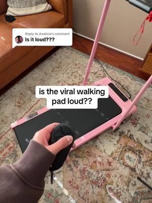 Replying to @Analicia i personally find it to not be loud at!! It’s so convenient & so easy to use #ancheer #walkingpad #treadmill #athometreadmill #underdesktreadmill #pinkwalkingpad #pinktreadmill #tiktokshopcreatorpicks #ttslevelup #giftguide 