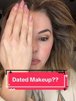 If we are going to lose TikTok - I’ll repost some of my faves that made us laugh. Times are tough and makeup should be a fun part of our day #reposting #makeup #gex #millennial #genzvsmillenial #makeupover40 #over40 #over50 #sidebyside #beforeandafter #fyp 