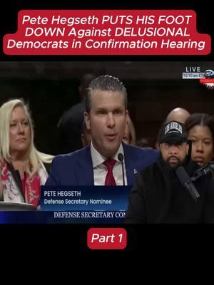 Pete Hegseth PUTS HIS FOOT DOWN Against DELUSIONAL Democrats in Confirmation Hearing  (Part 1) #donaldtrump #theview #kamalaharris #elonmusk #theofficertatum