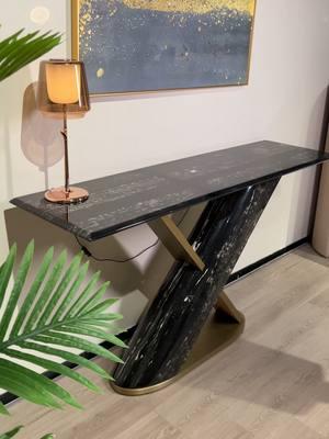 The art of the entrance that has gone viral all over the internet, a unique marble X-shaped design! It's the face of your home, and first thing you see when you walk in is stunning!#furniture #furniturefactory #italianfurniture #console #entryway