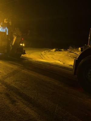 Steep grades snow and heavy loads makes for fun times #rigrunner #richardstruckin #goldhofer #oilfieldshit 