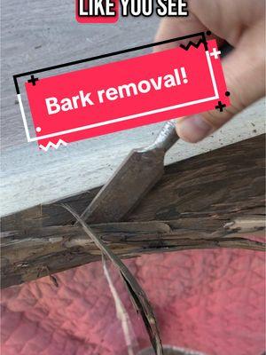 What tools do you use to remove bark? Let me know in comments. #barkremoval #walnutslab #liveedgeslab 