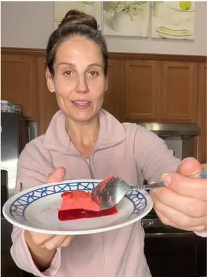 Raspberry Crème Jello Dessert  #fyp #dessert #jello #raspberry #creme  #layered #blooper #ingredienthousehold 