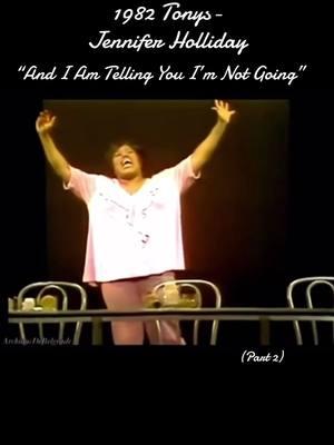 TONYS TUESDAY- Dreamgirls pt.2 #tonyawards #dreamgirls #andiamtellingyouimnotgoing #jenniferholliday #effiewhite #andiamtellingyou #broadway #musicaltheatre #musical #tonystuesday #broadwaytiktok #fyp  🎥 CBS I Do Not Own This Video 