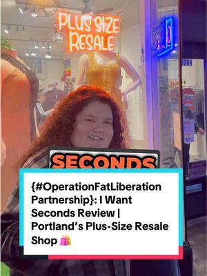 {#OperationFatLiberationPartnership}: I Want Seconds is Portland’s ONLY fully plus-size resale shop, and it’s everything the fat community has been waiting for! 💖✨ Kelsey Conser, the powerhouse behind this incredible shop, is changing the game by making fun, fashionable clothing accessible and affordable for everyone size 14 and up! 🌟⁣ ⁣ This shop is a love letter to the fat community, and I’m SO excited to feature it in our Operation Fat Liberation Portland project. I Want Seconds isn’t just body-positive—it’s about FAT LIBERATION. 🏳️‍🌈✊ From offering secondhand fashion to ethical recycling practices, they’re creating a safe, inclusive space where we ALL belong. 💙⁣ ⁣ If you’re in Portland, you’ve GOT to check this place out! Big thanks to Kelsey and the team for making plus-size fashion a reality for the fat community. 💃🏾⁣ •⁣ •⁣ •⁣ #IWantSeconds #FATLiberation #PlusSizeFashion #ResaleShop #Portland #FATPositive #BodyPositive #InclusiveFashion #SustainableFashion #OperationFatLiberation #PlusSizeFashion #PlusSizeResale #FatCommunity #PDX #Fyp 