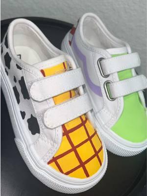 Giving these basic shoes from Walmart a makeover, Toy Story style! These were made for my goddaughter’s second birthday :) #toystory #buzzlightyear #woodyandbuzz #toystory5 #birthdayparty 