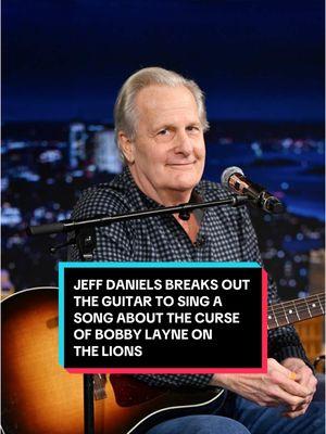 Jeff Daniels breaks out the guitar to sing a song about The Curse of Bobby Lane on the @Detroit Lions! #FallonTonight #TonightShow #JeffDaniels #DetroitLions #BobbyLane #PeytonManning #NFL #JimmyFallon 