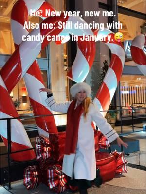 Me: New year, new me. Also me: Still dancing with candy canes in January.😜🎄 📍Midtown Manhattan, NYC  . . . .  #nycchristmas #newyorkcity #newyorkchristmas #christmasinnewyork #relateable #nycchristmas #newyearsresolutions #funnyvideo #dancingqueen