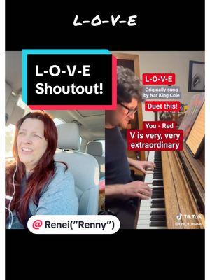 L-O-V-E Shoutout #duet with @Renei (“Renny”) #Love #jazzstandard #piano #coversong #shoutout 