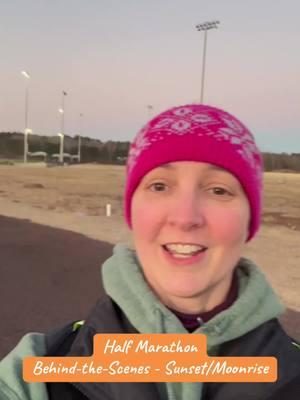 #greenscreenvideo Draft dump - Half Marathon -  Behind the Scenes -Sunsetting on one side and moon rising on the other #scrummother #scrummaster #scrum #agile #moveyourownneedle #halfmarathon #halfmarathontraining 