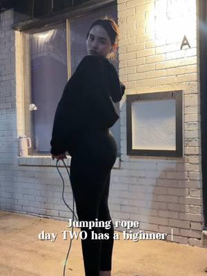 Day TWO LETS GOOO #fypシ #jumpingropechallenge #foryoupage #fitness #creatorsearchinsights 