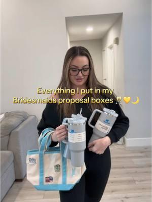 Bridesmaids gifts 💛🥂 #engaged #engagement #engagementparty #bridesmaids #bridesmaidsgifts #bridesmaidsproposal #bridesmaidsproposal #proposal #Vlog #vlogs #minivlog #minivlogs #dayinmylife #vlogger #mircoinfluencer  @Stanley Brand  @Amazon 